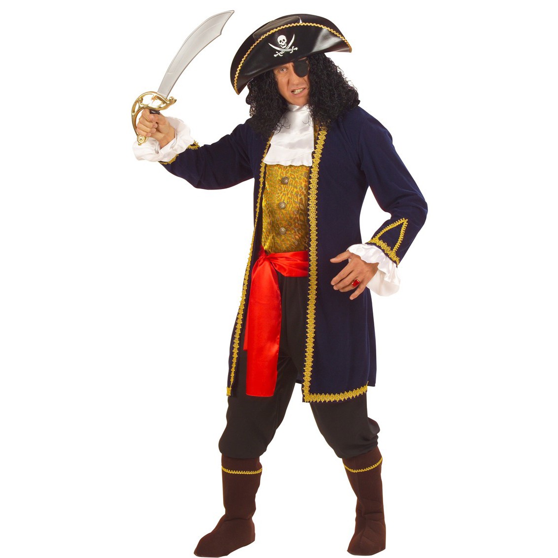Piratenkostüm Herren Pirat Kapitän Admiral Freibeuter